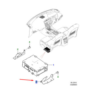 JAGUAR F-PACE X761 Info/Entertainment Module Bracket T4A5340 ORIGINAL