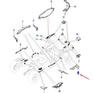 JAGUAR F-PACE X761 Rear Left Wheel Arch Insulator T4A1474 ORIGINAL