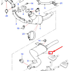 JAGUAR F-PACE X761 Exhaust Catalyst T4A26996 ORIGINAL