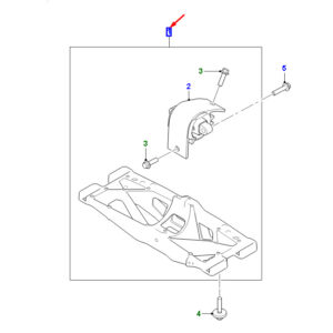 JAGUAR XE X760 Transmission Mounting Bracket Support T2H49677 ORIGINAL