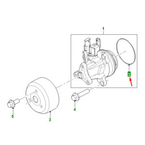 JAGUAR F-PACE X761 Water Pump Gasket T4A41034 ORIGINAL