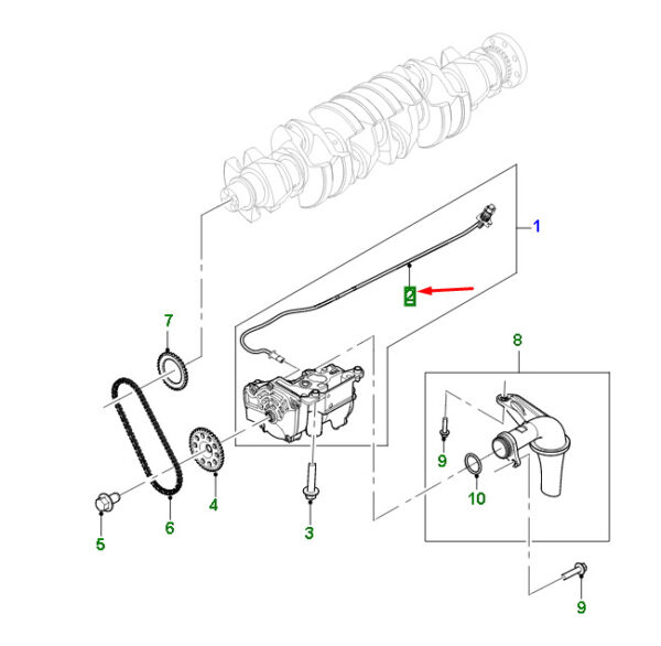 JAGUAR F-PACE X761 Oil Pump Wiring T2R47669 ORIGINAL