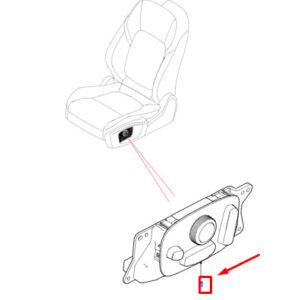 JAGUAR XE X760 Front Left Seat Adjuster Switch T2H2667 ORIGINAL