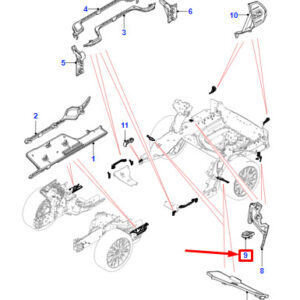 JAGUAR XE X760 Rear Left Wheel Arch Insulator T4N15522 ORIGINAL