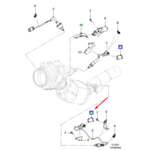 JAGUAR F-PACE X761 Hego Sensor Heat Shield T4A44315 ORIGINAL