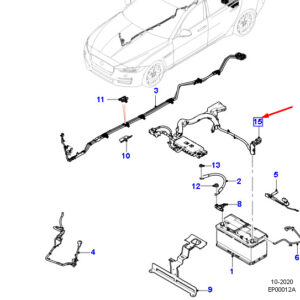 JAGUAR XE X760 Positive Battery Cable T4N29487 ORIGINAL