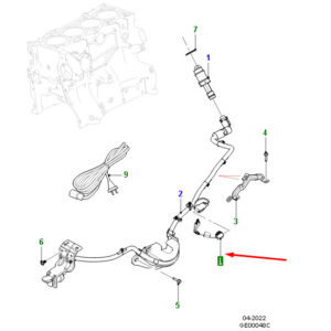 JAGUAR F-PACE X761 Block Heater Harness T4A40185 ORIGINAL