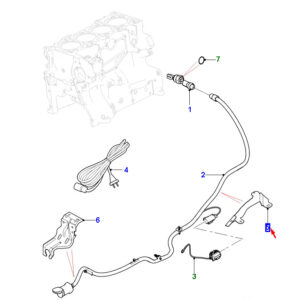 JAGUAR F-PACE X761 Block Heater Harness Bracket T2H7674 ORIGINAL