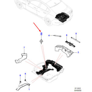 JAGUAR XE X760 Spare Wheel Mounting Bolt T4N24583 ORIGINAL