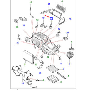 JAGUAR F-PACE X761 Defrost HVAC Defrost Mode Door Actuator T2H12493 ORIGINAL
