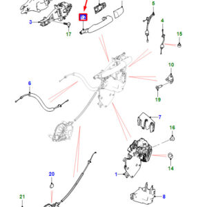 JAGUAR XF X260 Front Door Exterior Handle T2H24750EAR ORIGINAL