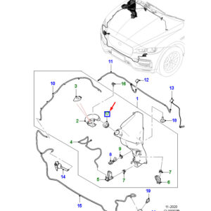 JAGUAR F-PACE X761 Water Reservoir Seal T4A7695 ORIGINAL