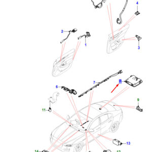 JAGUAR XE X760 Courtesy Lamp T2H59347LKP ORIGINAL