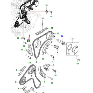 JAGUAR XE X760 Inlet Side Variable Valve Timing Unit AJ814188 ORIGINAL