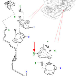 JAGUAR XF X260 Left Side Engine Mounting Bracket T2H9269 ORIGINAL