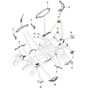 JAGUAR F-PACE X761 Right Center Pillar Reinforced Insulator T4A1450 ORIGINAL