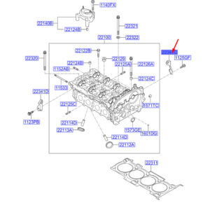 KIA SPORTAGE QL MK4 Engine Front Hanger 223412GTA0 ORIGINAL