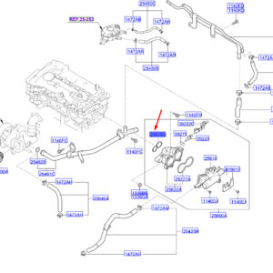 KIA NIRO MK1 Thermostat Housing Gasket 2564203001 ORIGINAL