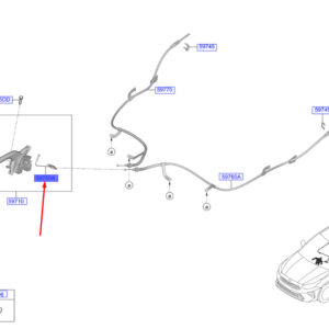 KIA CEED MK3 CD Parking Brake Cable 59750J7000 ORIGINAL