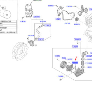 KIA NIRO MK1 Water Pump Gasket 2512403HB0 ORIGINAL
