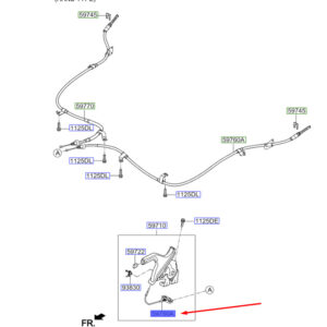 KIA SPORTAGE QL MK4 Parking Brake Cable 59750D9000 ORIGINAL