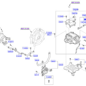 KIA NIRO MK1 Water Hose 25450G2610 ORIGINAL