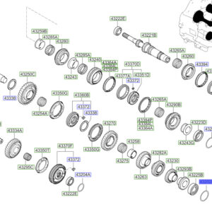 KIA SPORTAGE QL MK4 Trans. Gear Output Bearing Spacer 432013D116 ORIGINAL