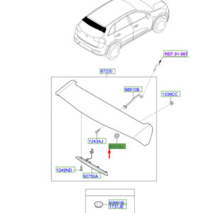 KIA NIRO MK1 Rea Spoiler Pad 87216C8300 ORIGINAL