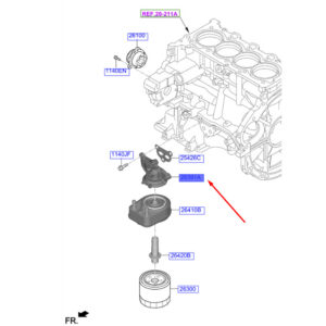 KIA CEED MK3 CD Oil Filter Bracket 2639103800 ORIGINAL