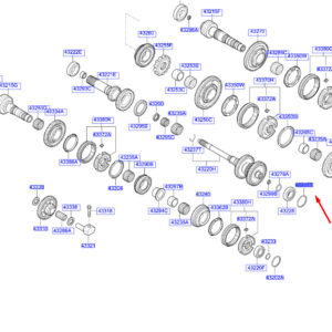 KIA NIRO MK1 Manual Transaxle Gear Spacer 432172A146 ORIGINAL