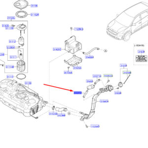 KIA NIRO MK1 Fuel Ventilator Hose 31072G5000 ORIGINAL