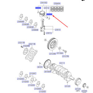 KIA SPORTAGE QL MK4 Piston Snap Ring 234132C400 ORIGINAL