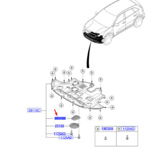 KIA NIRO MK1 Underbody After Service Cover 29131G2000 ORIGINAL