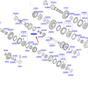 KIA NIRO MK1 Manual Transaxle Gear Bearing 432972A000 ORIGINAL