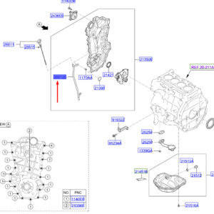 KIA NIRO MK1 Oil Level Gauge Guide 2661203HA0 ORIGINAL