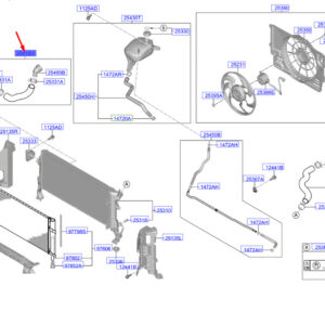 KIA CEED MK3 CD Radiator Lower Hose 25415F2000 ORIGINAL