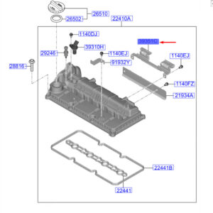 KIA CEED MK3 CD Lambda Connector Bracket 393552U001 ORIGINAL