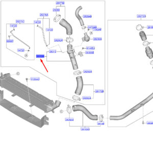 KIA CEED MK3 CD Intercooler Outlet Hose Pipe 2828703010 ORIGINAL