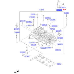 KIA SPORTAGE QL MK4 Engine Front Hanger 223412F700 ORIGINAL
