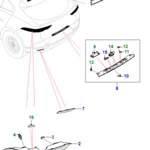 JAGUAR I-PACE X590 Rear Left Tail Light T4K16645 ORIGINAL