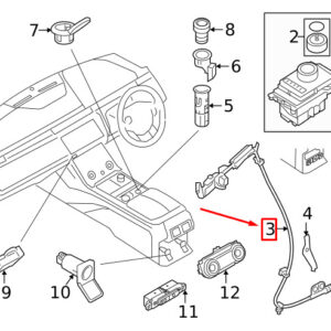 LR RANGE ROVER VELAR L560 Gear Shift Control Cable LR092833 ORIGINAL