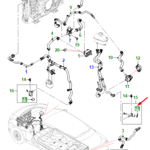 JAGUAR I-PACE X590 Outlet Pipe O-Ring T4K8217 ORIGINAL