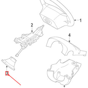 LAND ROVER DISCOVERY SPORT L550 Steering Column Lower Boot LR030345 ORIGINAL