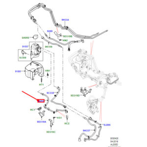 LAND ROVER RANGE ROVER EVOQUE L538 Fuel Filter Tube LR071915 ORIGINAL