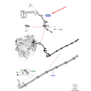 LAND ROVER RANGE ROVER VELAR L560 Fuel Tube LR095506 ORIGINAL