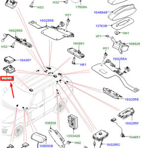LAND ROVER RANGE ROVER IV L405 Transceiver Bracket LR110282 ORIGINAL