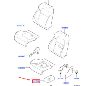 LR RANGE ROVER SPORT L494 Front Right Seat Trim Valance RHD LR042206 ORIGINAL