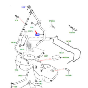 LAND ROVER RANGE ROVER VELAR L560 Fuel Tank Filler Pipe LR093120 ORIGINAL