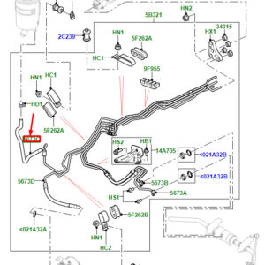 LR RANGE ROVER SPORT L320 Anti Roll Bar Front Return Pipe LR015146 ORIGINAL