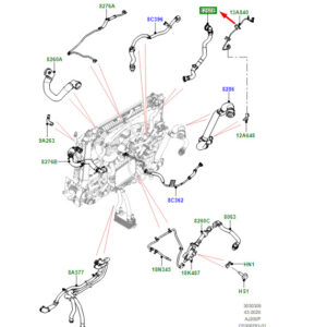 LAND ROVER RANGE ROVER VELAR L560 Blanking Hose LR141434 ORIGINAL